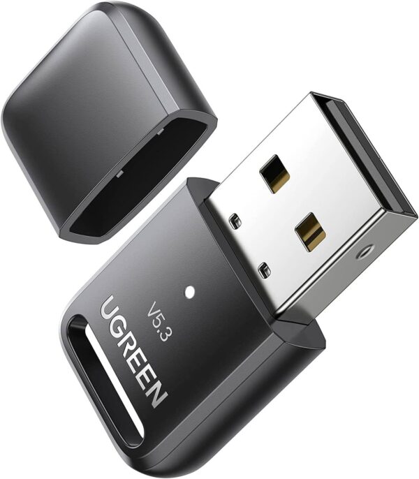 UGREEN 90225 — USB-Bluetooth-адаптер для ПК, Bluetooth-ключ 5.3 для ноутбука, поддержка мыши, клавиатуры, принтер