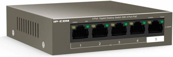 IPI IP-COM G1105P-4-63W — 5-портовый гигабитный, настольный коммутатор, 4 порта PoE