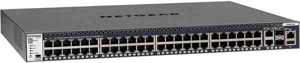 NETGEAR M4300-52G — 50-портовый управляемый сетевой коммутатор 1G/10G с SFP+, коммутация 176 Гбит