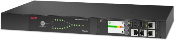 APC NetShelter AP4423A — Автоматический переключатель резерва для стойки, 1U Rachmount, номинальный ток 16 А