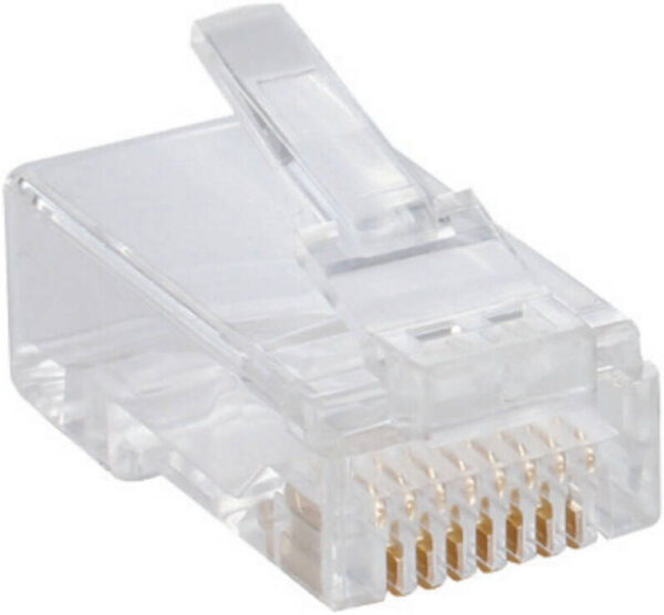 D-Link Cat6 RJ45 — упаковка из 100 шт., модульные вилки UTP, прозрачные разъемы «папа-папа»