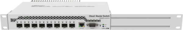 MikroTik CRS309-1G-8S+IN — 1 порт Gigabit Ethernet, 8 портов SFP+ 10 Гбит/с, 32-битная архит