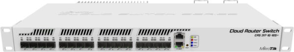 MikroTik CRS317-1G-16S+РМ — 16 портов SFP+, 1 порт Ethernet 10/100/1000, 32-битная архитекту