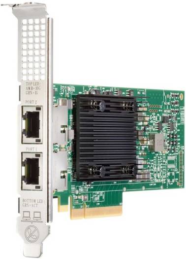 HPE 631SFP28 — 2-портовый адаптер Ethernet 10/25 Гбит/с, скорость передачи данных 25 Гбит/с, PCI Express 3