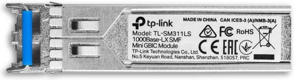 TP-Link TL-SM311LS — длина волны 1310 нм, стандарт и протокол IEEE 802.3z, скорость передачи данных 1,25 Гб