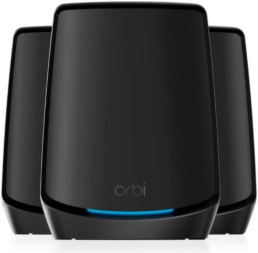 NETGEAR Orbi RBK863SB AX6000 — Трехдиапазонный Mesh Wi-Fi для всего дома, 6 системный маршрутизатор с 3 спутник