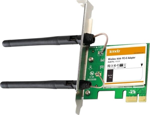 Tenda W322E — Беспроводной N300 PCI Express, 2,4 ГГц, скорость передачи данных до 300 Мбит/с