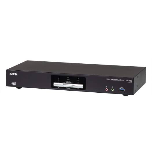 Aten CS1644A — 4-портовый KVMP-переключатель USB DVI, с двумя дисплеями, черный