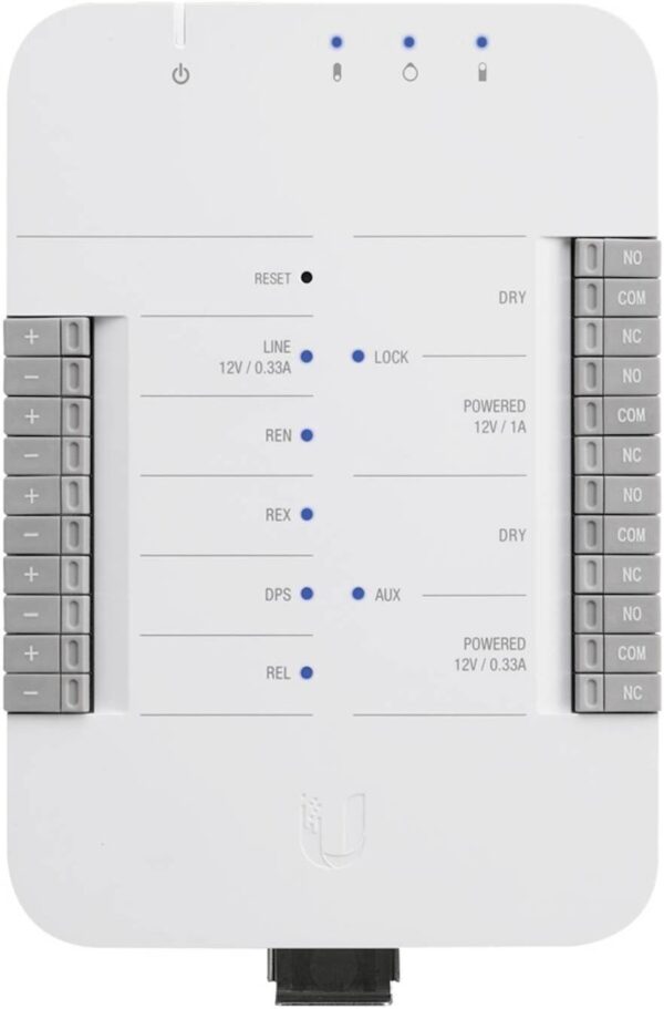 Ubiquiti UniFi Access Hub — сетевой однодверный контроллер, 4 порта 1GbE, 3 выхода PoE