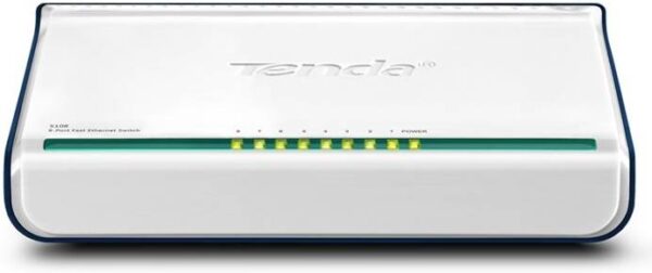 Tenda S108 — 8-портовый, неуправляемый, Fast Ethernet 10/100 Мбит/с