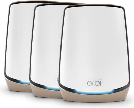 NETGEAR Orbi RBK863S AX6000 — Трехдиапазонный Mesh Wi-Fi для всего дома, площадь до 8000 кв. футов, до