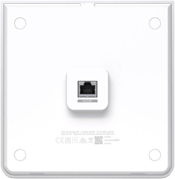 Ubiquiti U6 Enterprise In-Wall — Wi-Fi 6E Tri-Radio, 10 пространственных потоков, поддержка 6 ГГц