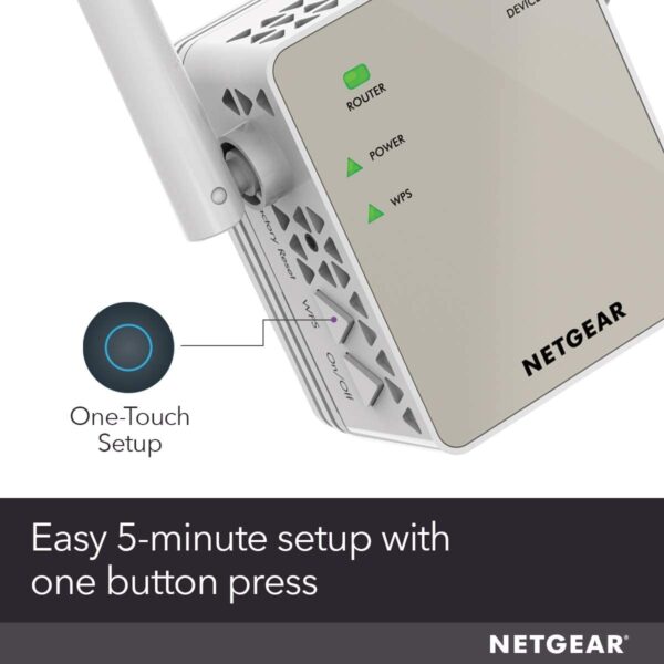 NETGEAR EX6120 — Двухдиапазонный расширитель диапазона WiFi AC1200, подключение Wi-Fi до 1,2 Гбит/с, 802