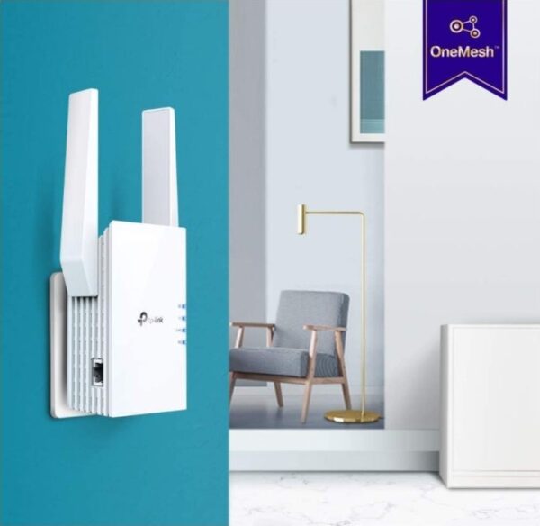 TP-LINK AX1800 — Двухдиапазонный повторитель Wi-Fi NextGen Wi-Fi 6, Гигабитный порт Ethernet, Режим встроенной точки доступ