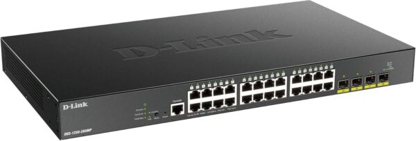 D-Link DGS-1250-28XMP — 28-портовый 10-гигабитный интеллектуальный управляемый PoE-коммутатор,