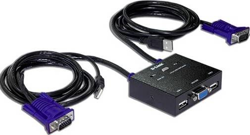 D-Link ДКВМ-4У — 4-портовый USB KVM-переключатель, поддержка USB-клавиатуры и мыши, режим автом