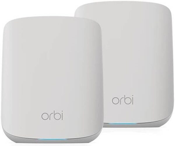 NETGEAR RBK352 — Orbi Mesh WiFi-система, маршрутизатор Wi-Fi 6 Mesh с 1 спутниковым удлинителем, двухд