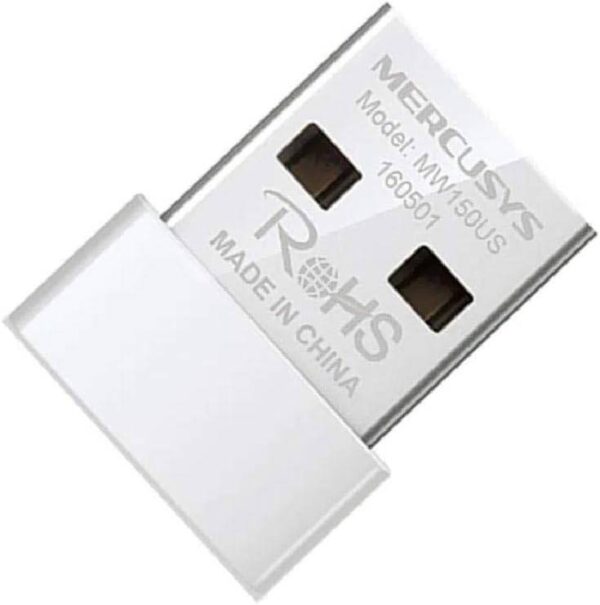 MERCUSYS MW150US — беспроводной адаптер Nano USB WiFi Dongle, поддержка Windows 8.1/8/7/XP (32/64 бит), USB2.0