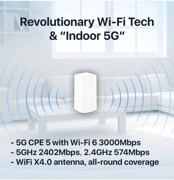 Huawei CPE 5G — двухдиапазонная антенна Wi-Fi, чипсет Balong 5000, скорость беспроводной передачи данных