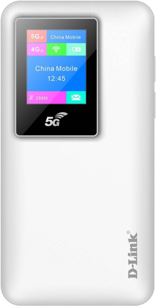 D-Link 5G Mi-Fi — цветной ЖК-дисплей, встроенный межсетевой экран и NAT, емкость аккумулятора