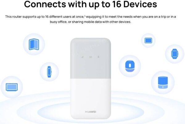 HUAWEI E5586-326 — 4G Mobile WiFi 5, LTE 195 Мбит/с, подключение до 16 устройств