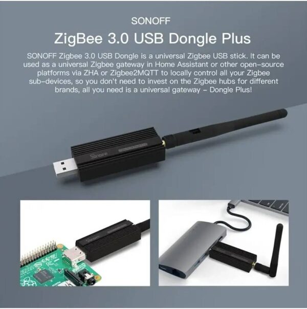 Sonoff ZBDongle-E — Zigbee 3.0, прошивка Z-Stack 3.x.0, поддержка Windows, Linux, Mac