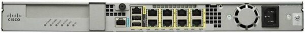 Cisco ASA5525-K9 — версия межсетевого экрана для 1 RU, 8 медных портов GE, пропускная способность 750 IPsec VPN