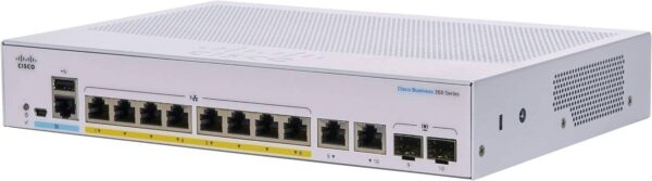 Cisco Business CBS350-8P-2G — 8 портов GE, PoE, Комбинация 2x1G