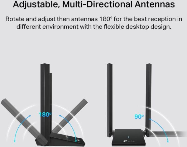 TP-Link Archer TX20U Plus — WiFi 6, двухдиапазонная антенна с высоким коэффициентом усиления 5 дБи