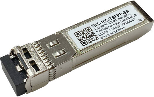 Qnap Mellanox MFM1T02A-SR — 10GbE, для использования с SFP+ 10GbE, максимальная скорость передачи данных 10 Гбит/с