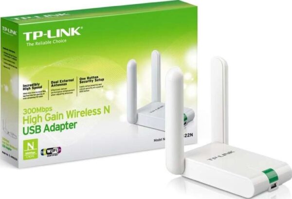 TP-Link TL-WN822N — Беспроводной USB-адаптер, с высоким коэффициентом усиления, 300 Мбит/с