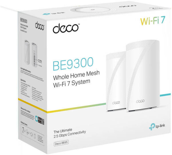 TP-Link Deco BE65 — система WIFI 7 для всего дома BE9300, беспроводной трехдиапазонный WiFi со скоростью 9214 Мбит