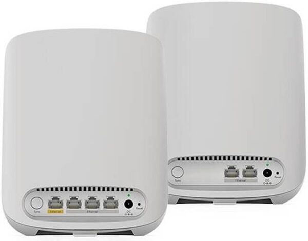 NETGEAR RBK352 — Orbi Mesh WiFi-система, маршрутизатор Wi-Fi 6 Mesh с 1 спутниковым удлинителем, двухд