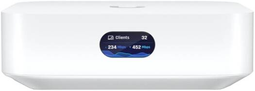 Ubiquiti UniFi Express — встроенный Wi-Fi 6 (2×2 MIMO), 0,96-дюймовый дисплей состояния LCM, 1 пор