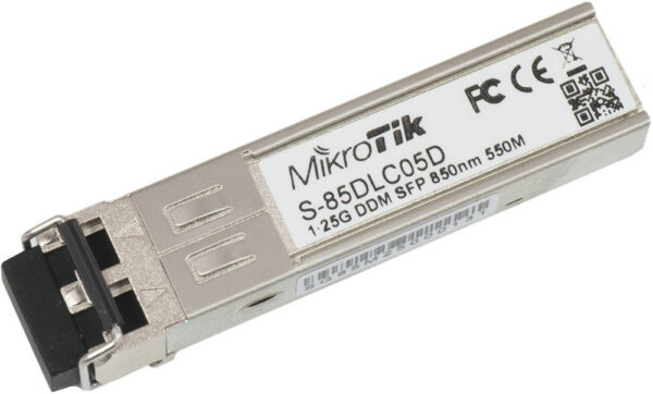 MikroTik S-85DLC05D — 1,25G, 550 м, двойной LC-разъем 850 нм