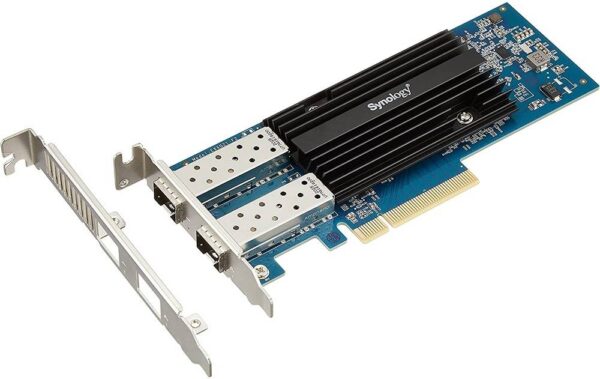 Synology E25G21-F2 — Адаптер PCIe 3.0 с двумя портами 25G SFP+, хост-интерфейс PCIe 3.0 x8, подд