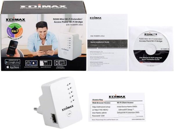 Edimax EW7438RPnMini — повторитель, повторителя, WiFi