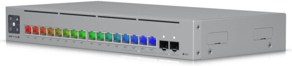 Ubiquiti Switch Pro Max 16 PoE — коммутационная способность 84 Гбит/с, скорость пересылки 64,496 млн пакетов в