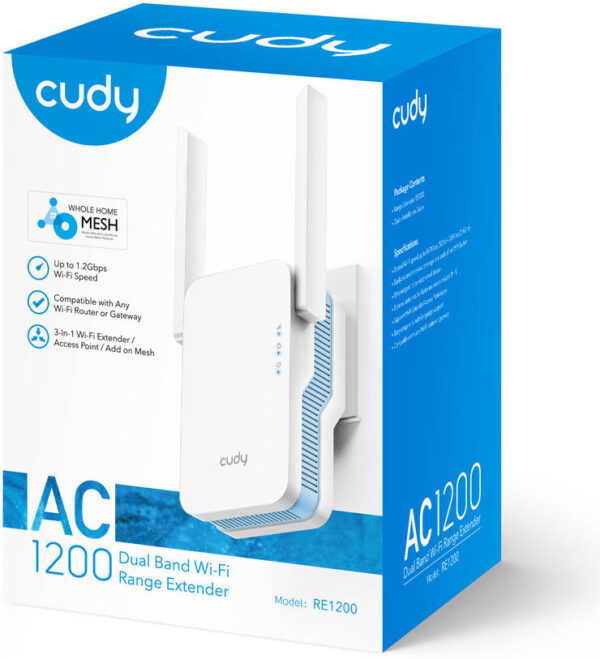 Cudy AC1200 — чипсет MT7628A+MT7613B, 64 МБ DDR2 RAM, 8 МБ NOR ROM