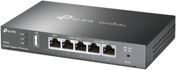 TP-Link ER605 — интегрирован в Omada SDN, централизованное управление, пять гигабитных портов