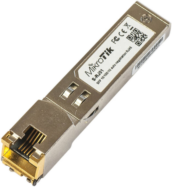 MikroTik S-RJ01 — RJ45 SFP 10/100/1000M, медный модуль, скорость передачи данных 1,25 Гбит/с