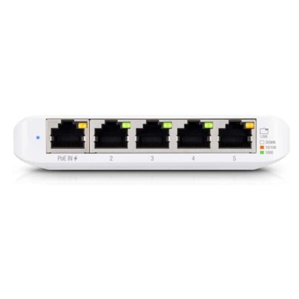 Ubiquiti Networks UniFi USW Flex Mini — 5-портовый гигабитный управляемый коммутатор, адаптер питания USB-C, коммутационная