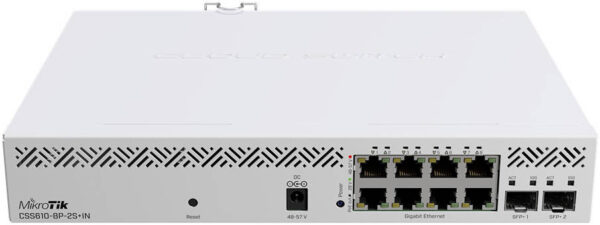 MikroTik CSS610-8P-2S+IN — чип 88E6193X, флэш-память 64 КБ, 8 портов Ethernet