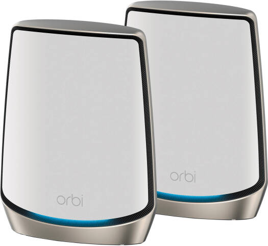 NETGEAR Orbi RBK862S — Беспроводная трехдиапазонная двухкомпонентная Mesh-система Wi-Fi, маршрутизатор AX