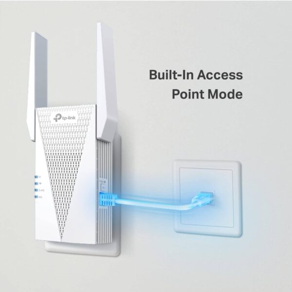 TP-Link AX3000 — двухдиапазонный повторитель Wi-Fi, интернет-удлинитель с портом Gigabit Ethernet, настройка приложений