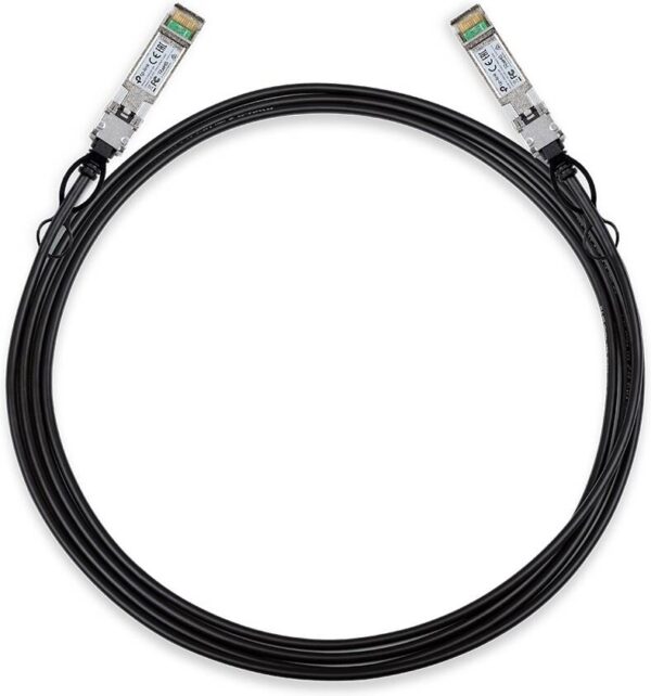 TP-Link SM5220-3M — 10G SFP+ прямое подключение, скорость передачи данных 10 Гбит/с, посеребренный медный