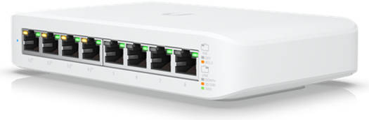 Ubiquiti Networks UniFi USW Flex Mini — 5-портовый гигабитный управляемый коммутатор, адаптер питания USB-C, коммутационная