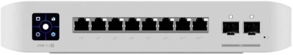 Ubiquiti Pro 8 PoE Switch — сенсорный экран 1,3 дюйма, управление коммутатором AR, 8 портов