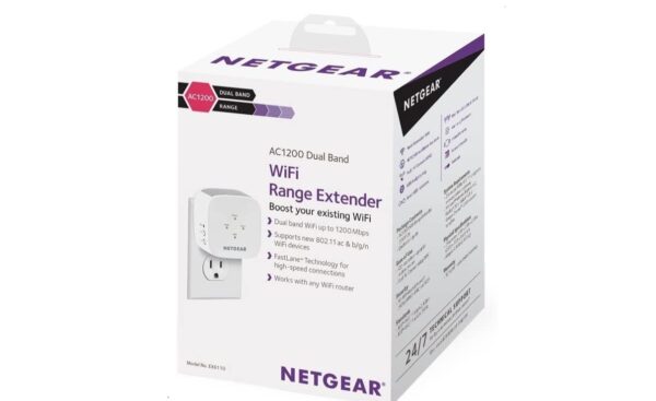 NETGEAR EX6110 — Усилитель Wi-Fi, покрытие 1200 кв. футов, скорость до 1200 Мбит/с