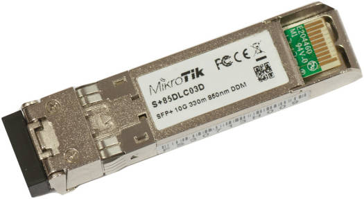 MikroTik S+85DLC03D — 10 Гбит, 300 м, двойной LC UPC